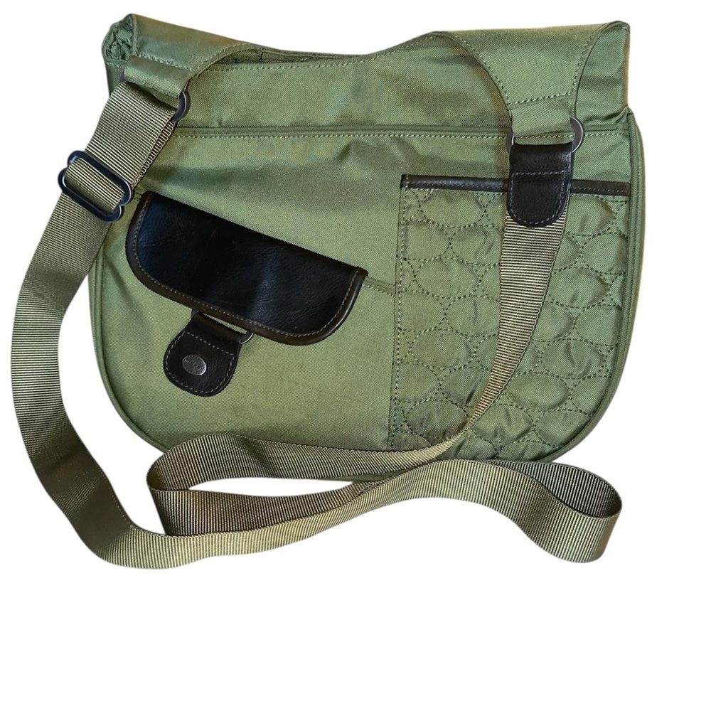 MOSEY DUFFY OLIVE GREEN CROSSBODY BAG **Made from recycled bottles**